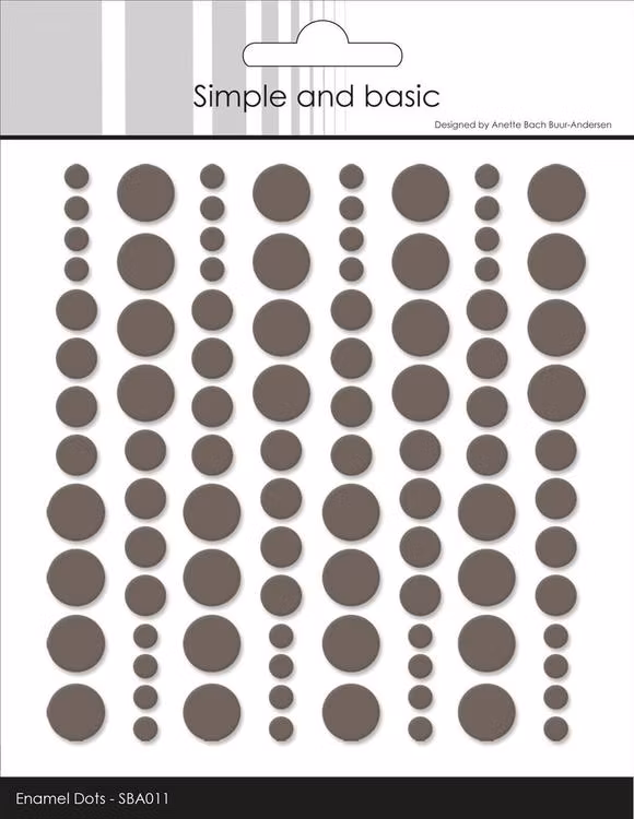 SBA011 Enamel Dots Warm grey
