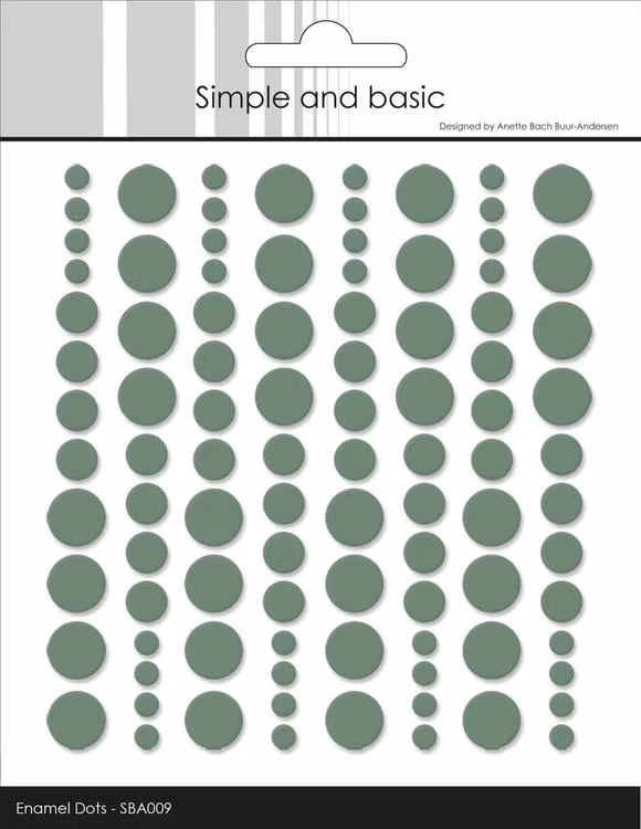 SBA009 Enamel Dots Eucalyptus
