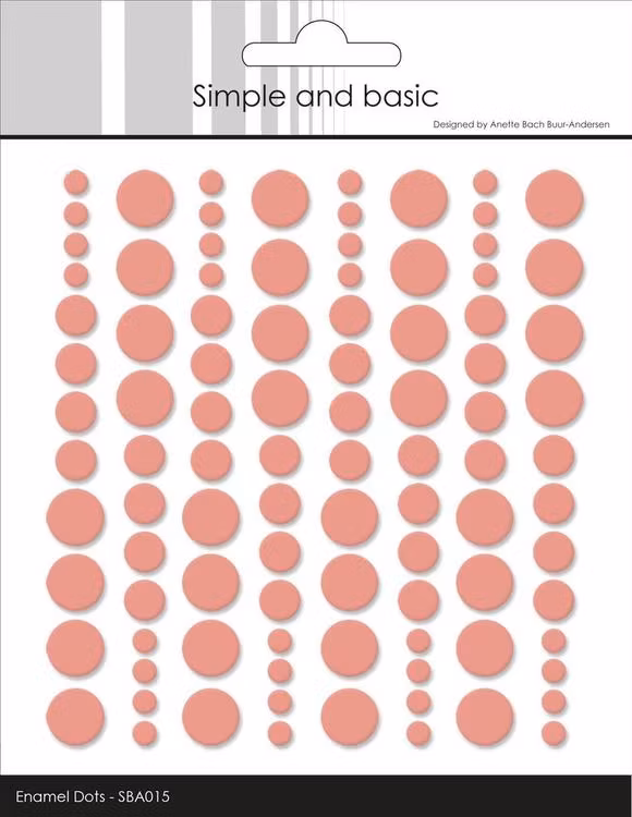 SBA015 Enamel Dots Fresh peach