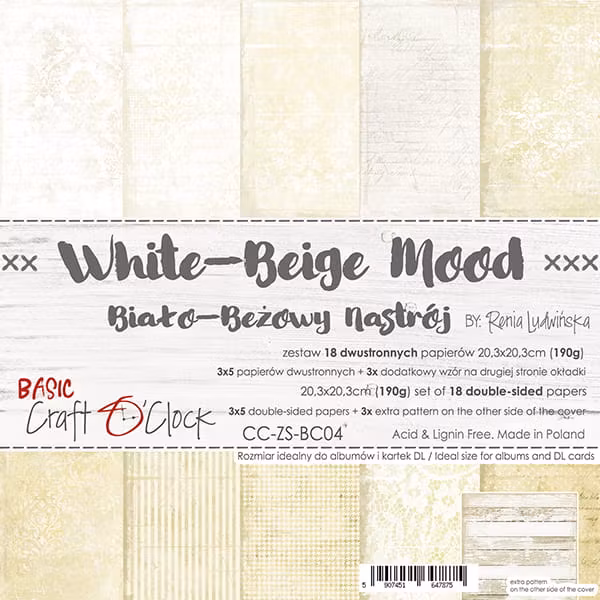 White Beige mood 8x8