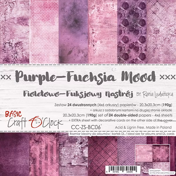 Purple Fuchsia Mood 8x8