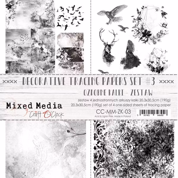 DECORATIVE TRACING PAPERS SET - 03