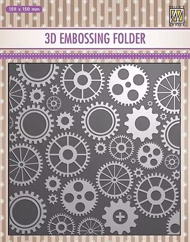 3D Embossingfolder Cogs
