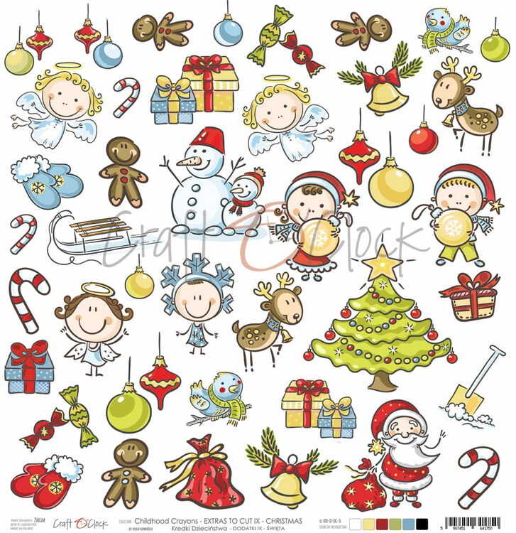 Childhood crayons Christmas