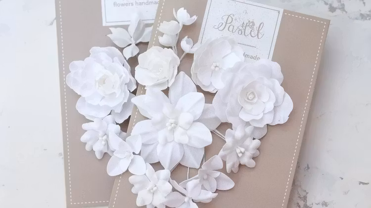 Set of flowers "Basic mix" white МG0004