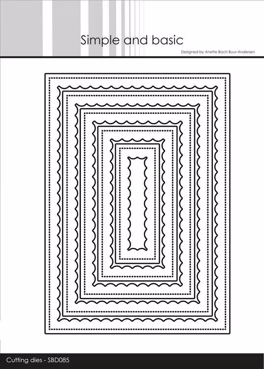Simple and Basic die “Inner Scallop Rectangle" SBD085