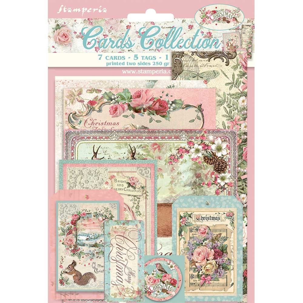 Stamperia Pink Christmas Cards