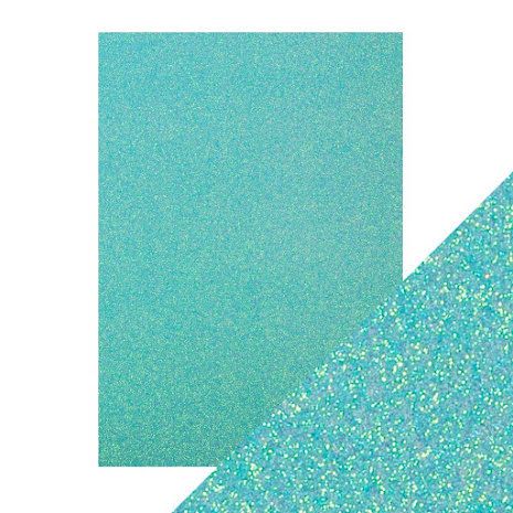 Craft Perfect A4 Glitter Card - Tropical Tide