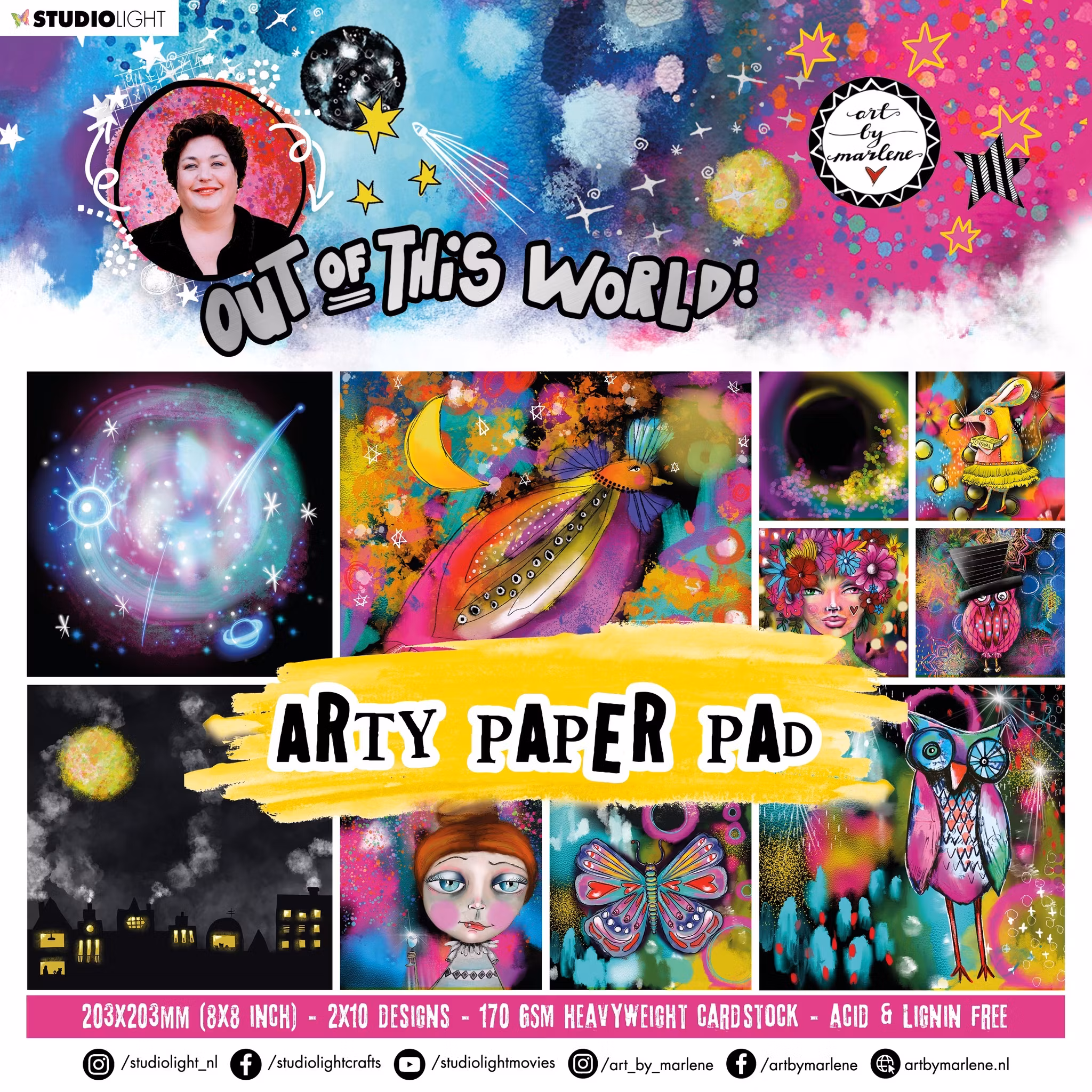 Out of this world papper pad 8x8