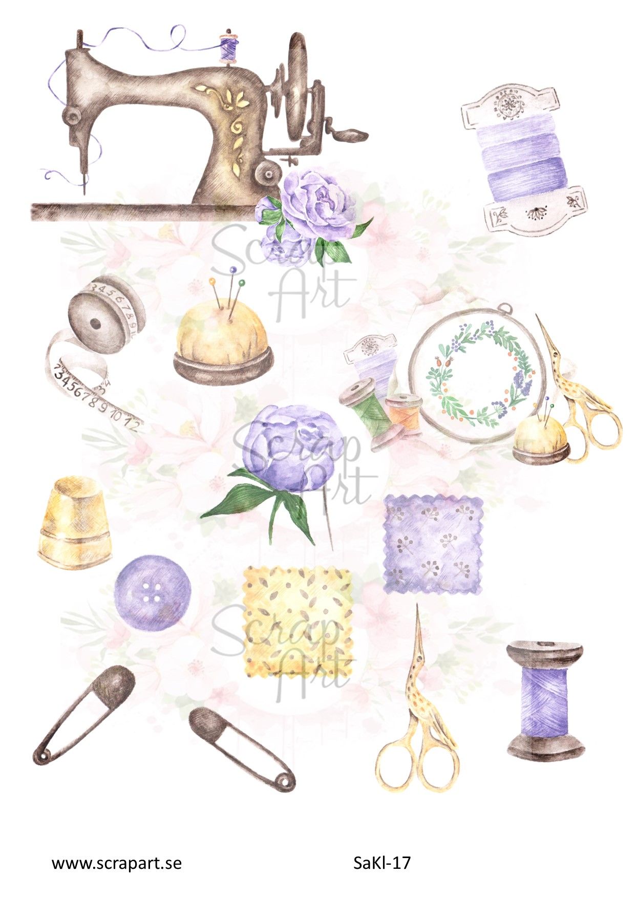 ScrapArt Klippark sewing