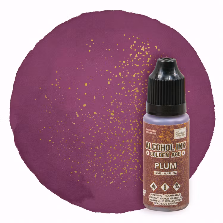Alcohol Ink golden Age Plum