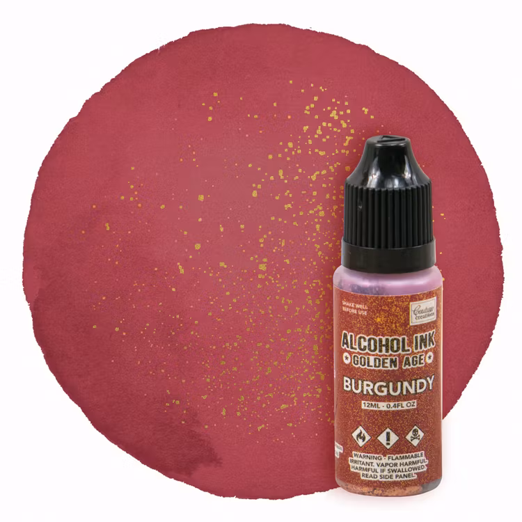 Alcohol Ink golden Age Burgundy