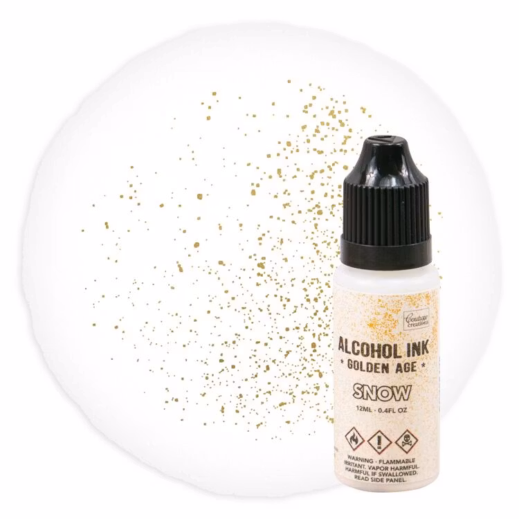 Alcohol Ink Golden Age Snow