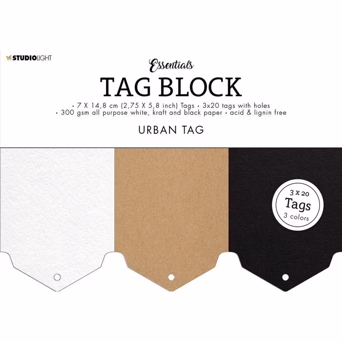 Studio Light • Essentials tag block Urban nr.03