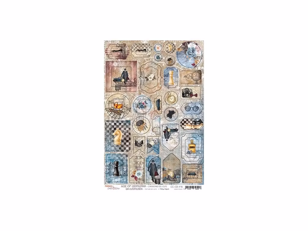 Chipboard diecuts Age of gentleman