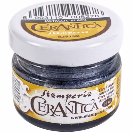 Cerantica metallic black wax