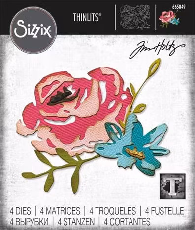 Sizzix/Tim Holtz Dies - Brushstroke Flowers #4