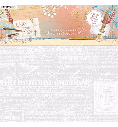 Letter, Newspaper & Dried Flowers Vellum Sheets