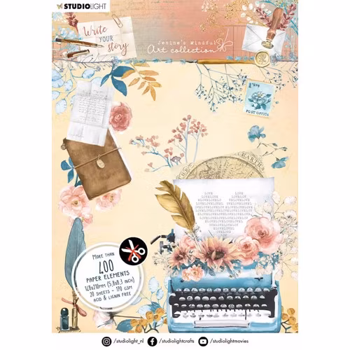 Write your story diecut block