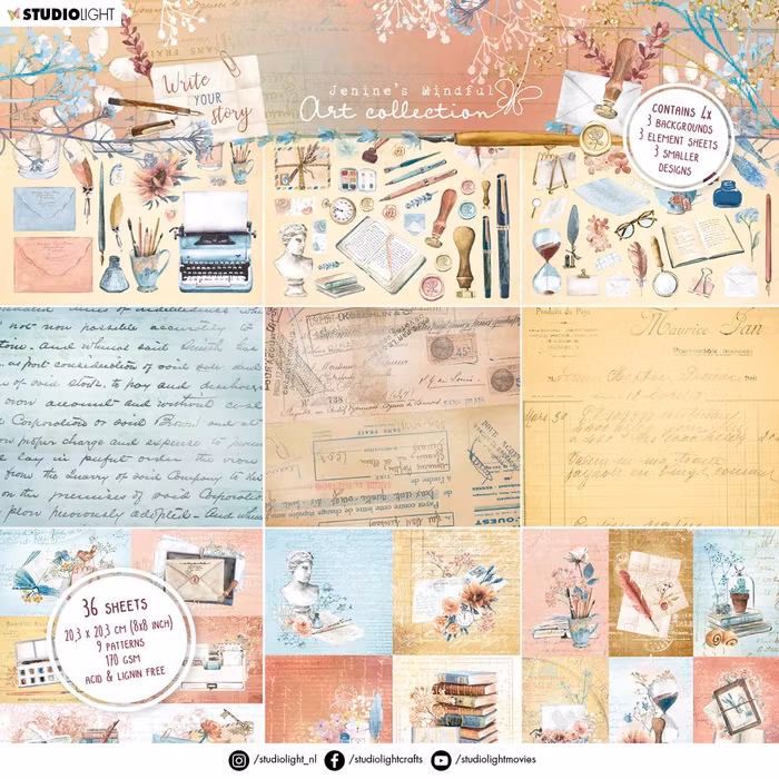 Mixed designs write your story 8*8