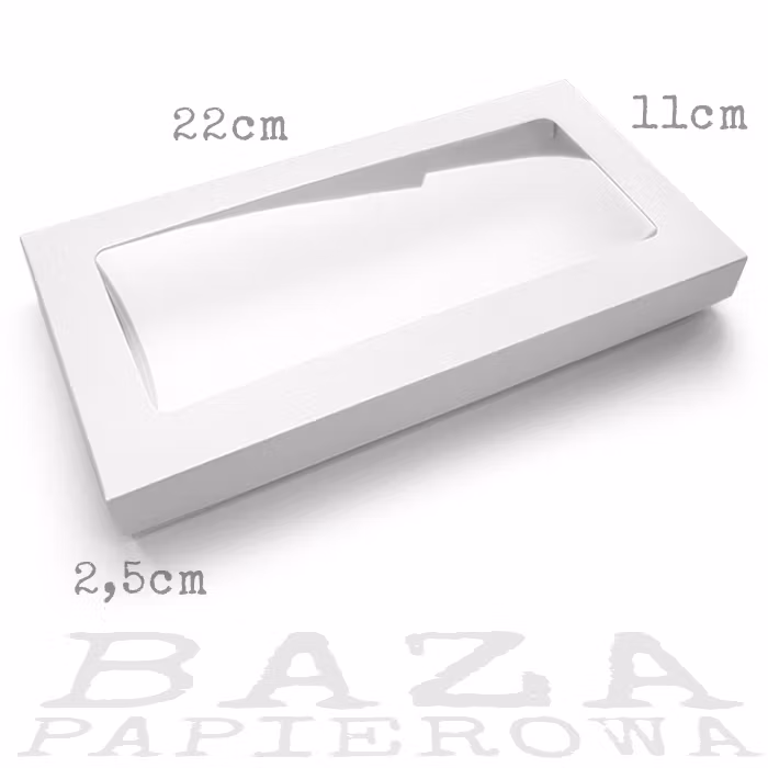 Låda Rektangel vit 2.5 cm
