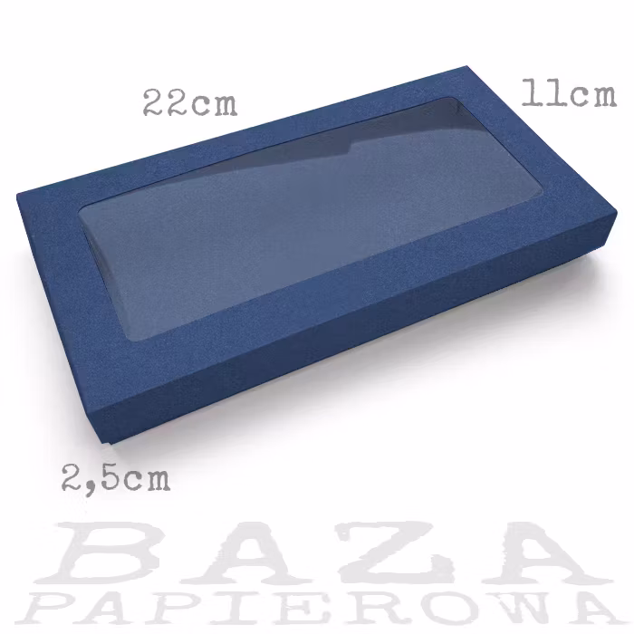 låda rektangel blå 2.5 cm