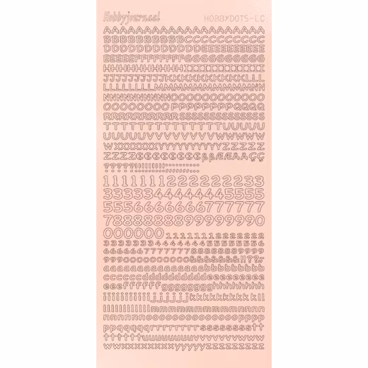 Stickers Alfabete Mirror Skin
