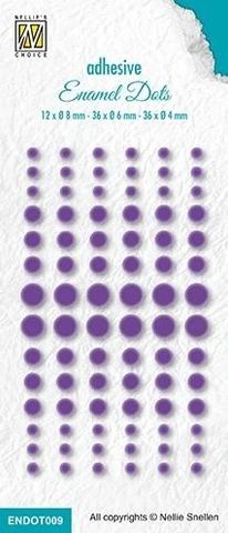 DOT009 Enamel dots purple