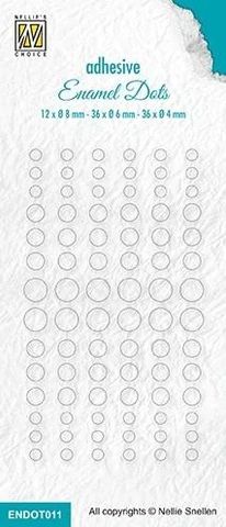 DOT011 Enamel dots clear