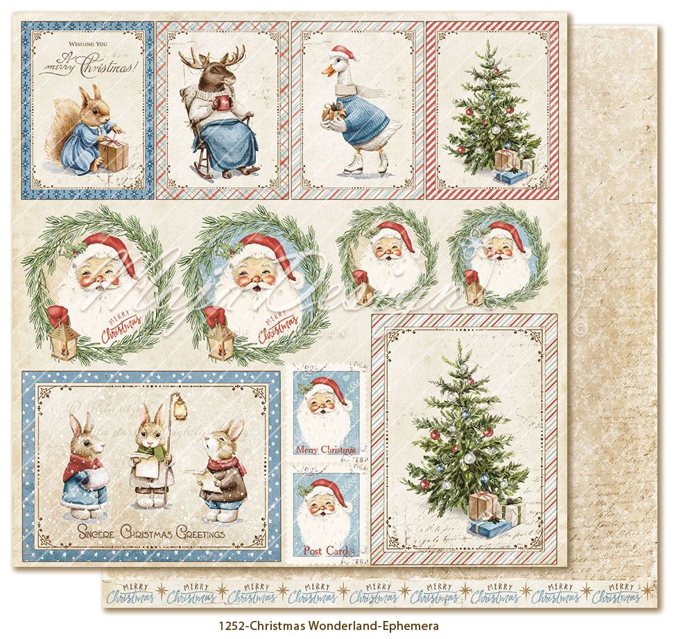 Christmas Wonderland 12x12" Ephemera