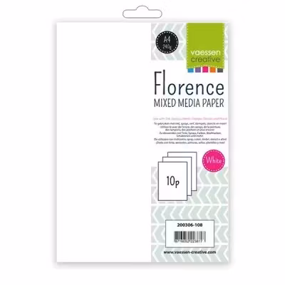 Florence mixed media paper 10p
