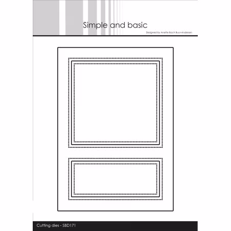 SIMPLE AND BASIC DIE "A6 CARD FRONT