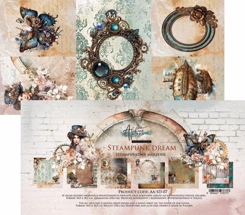 Steampunk dream paperpad 12*12