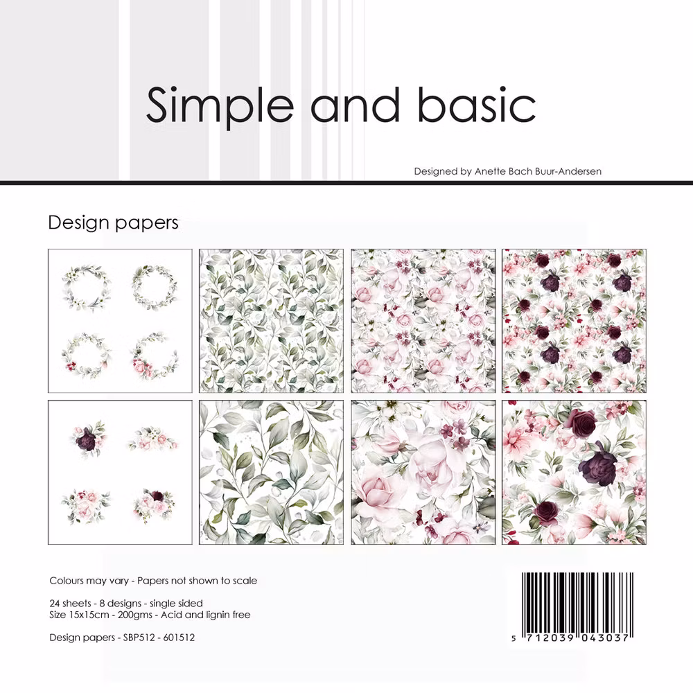 Beautiful Roses paperpad 6" SBP512