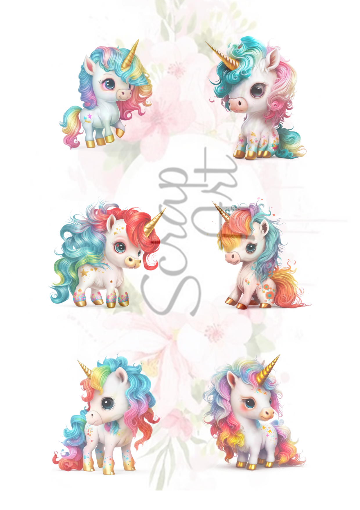 Klippark colourfull unicorns  0008