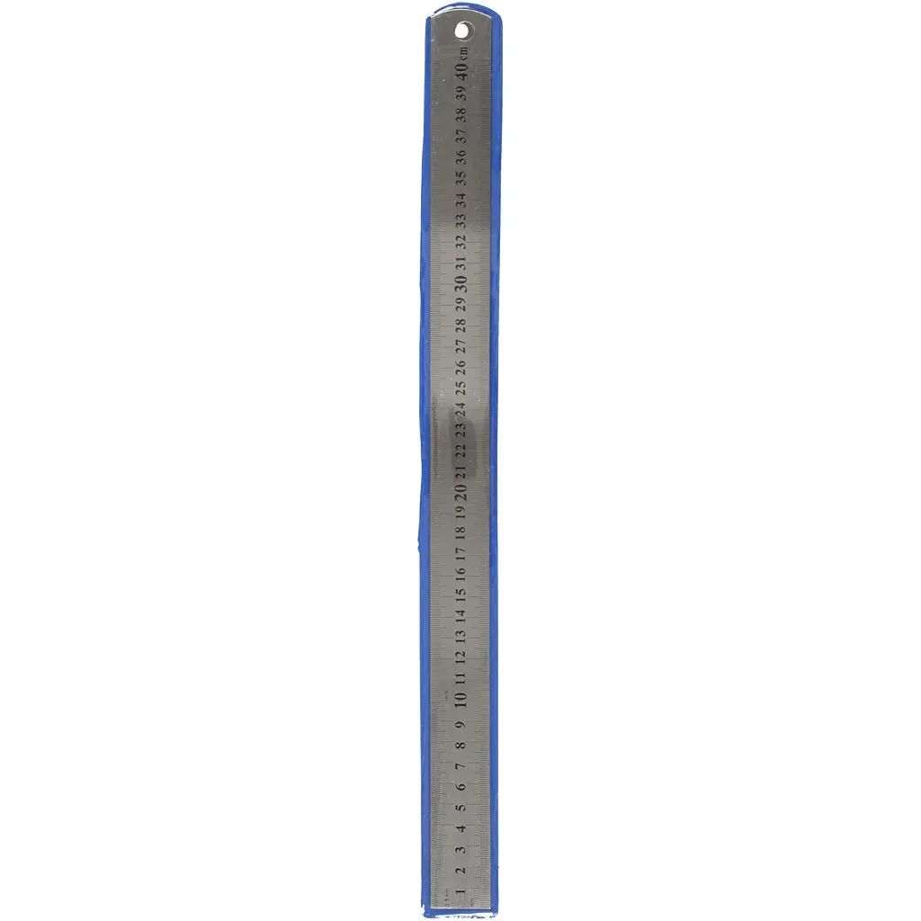 Stållinjal 40cm