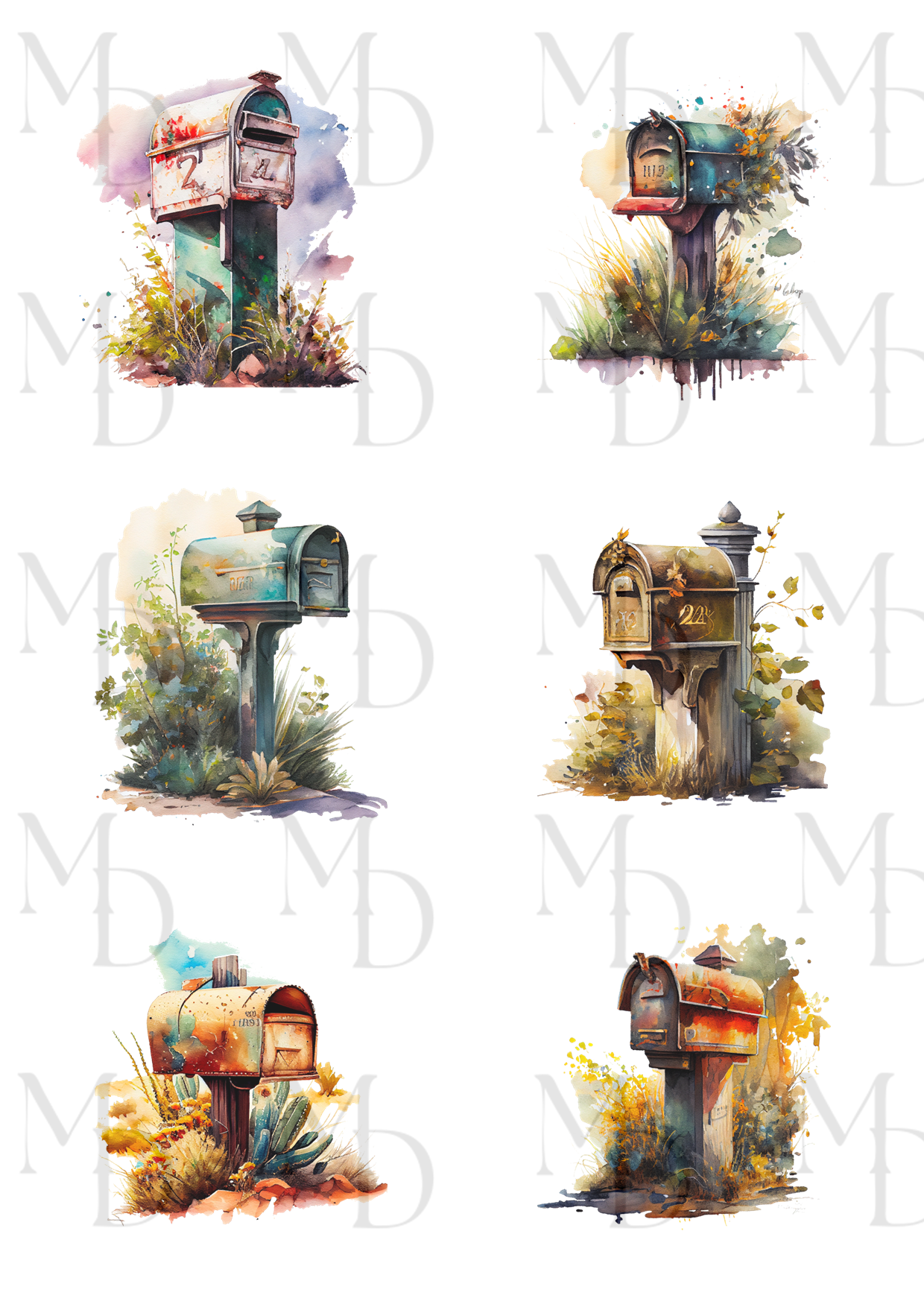 0095 vintage mailbox