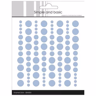 SBA005 Dots  pigeon blue