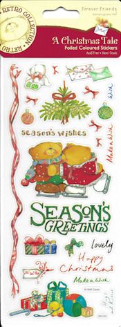 A christmas tale Foiled Coloured Stickers