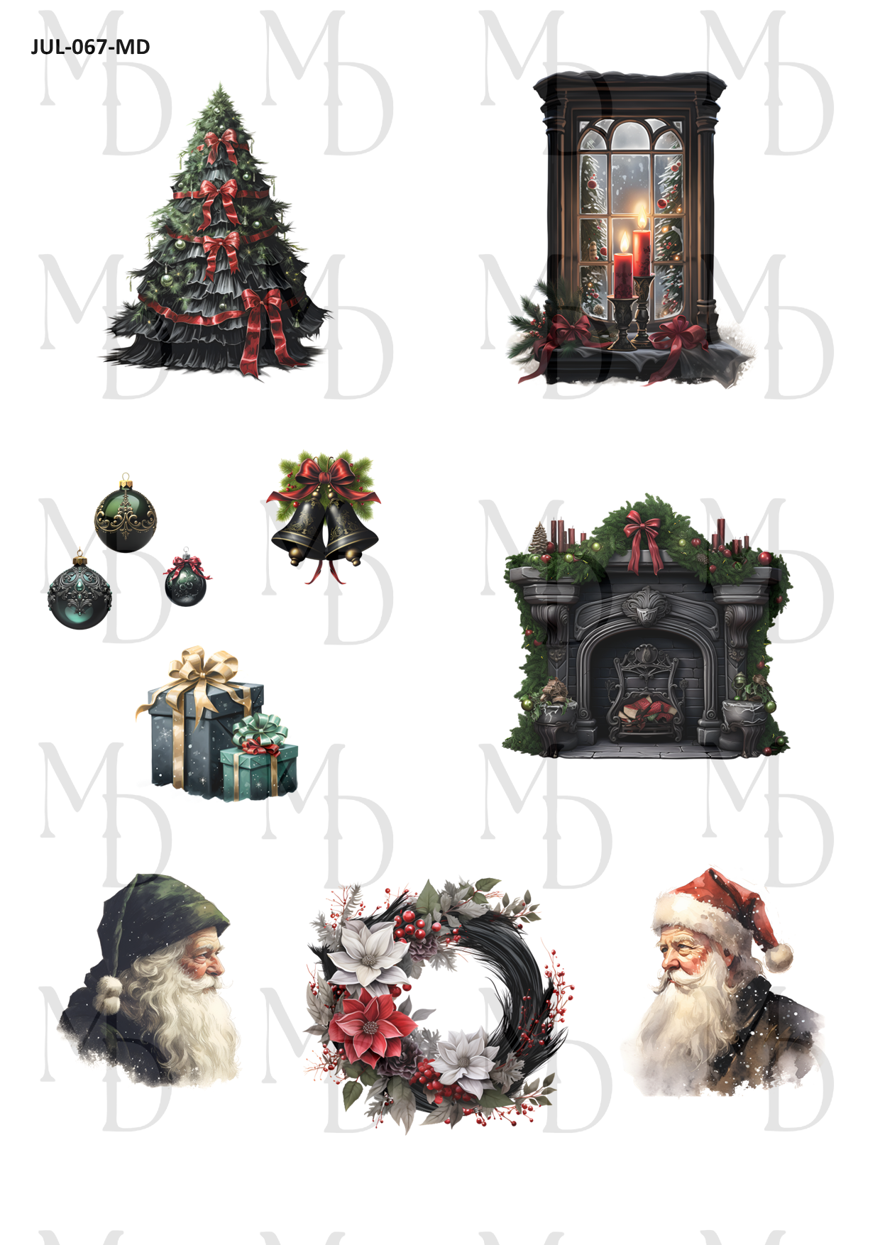 JUL-067-MD Dark christmas