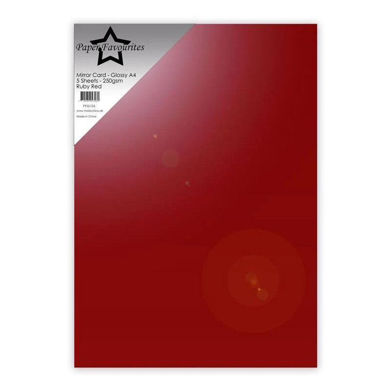 Mirror card Ruby red PFSS106