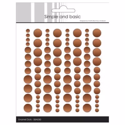 Enamel Dots "Metallic Copper - Matte" SBA030
