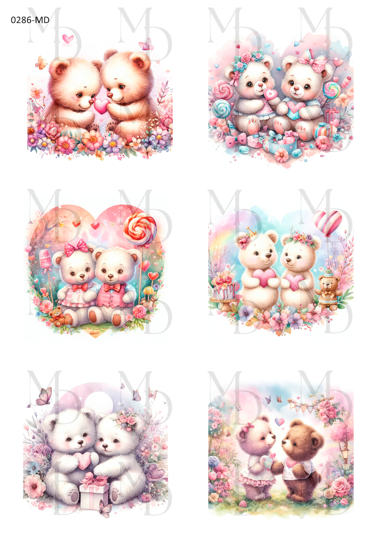 0286-MD Love bears