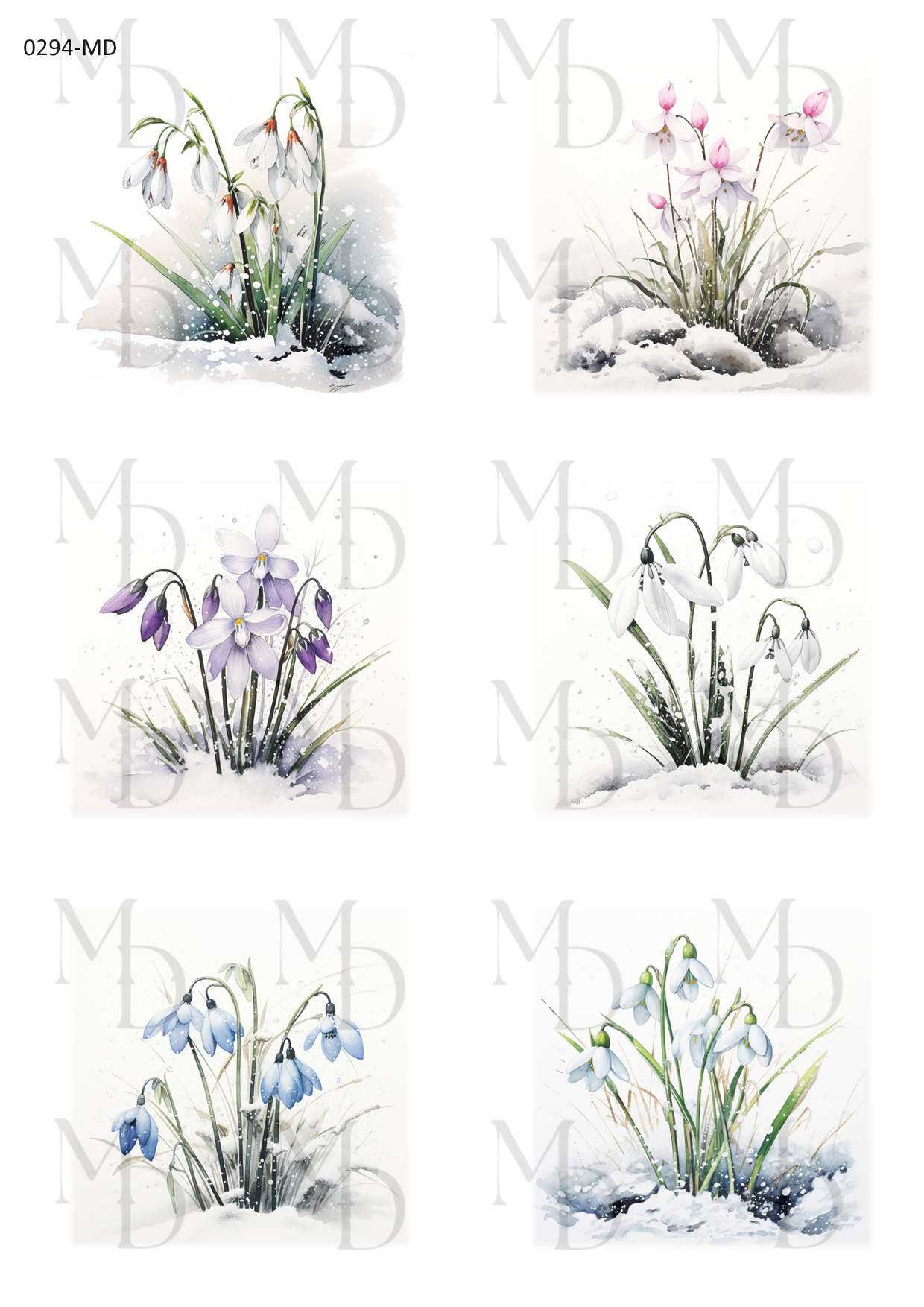 0294-MD Snödroppar