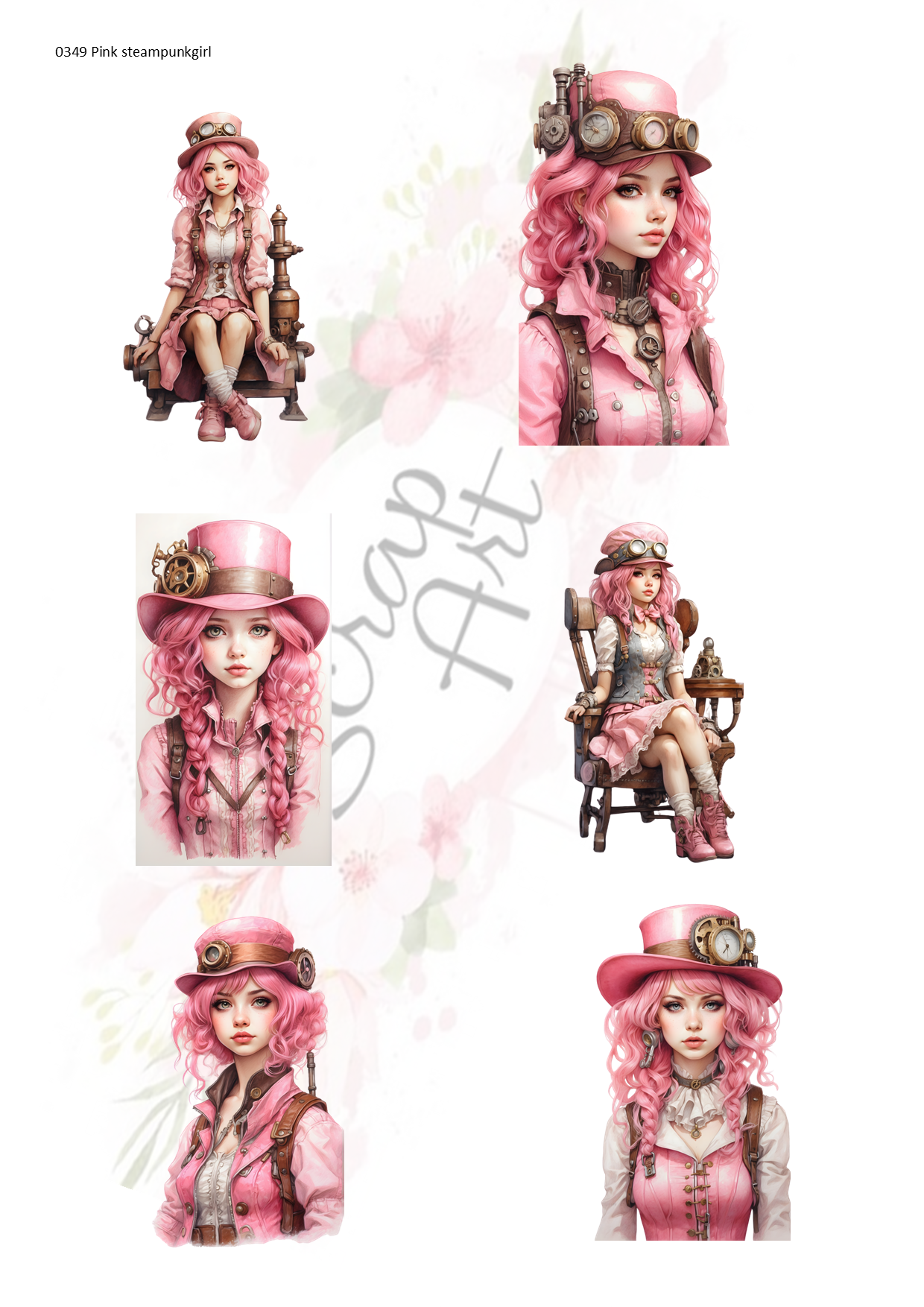 0349 Rosa steampunkgirl