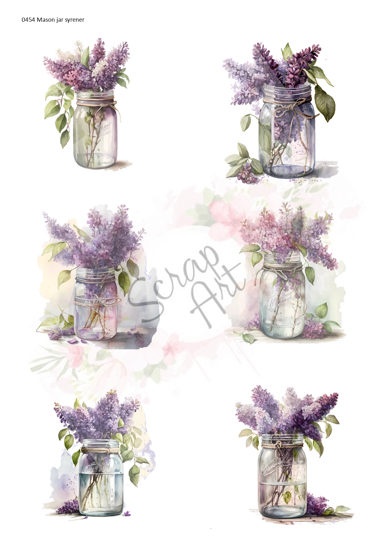 0454Mason jar syrener