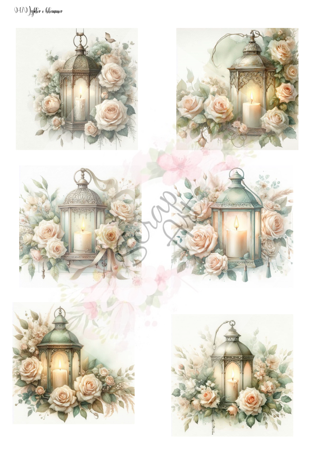 0470 Lyktor o blommor