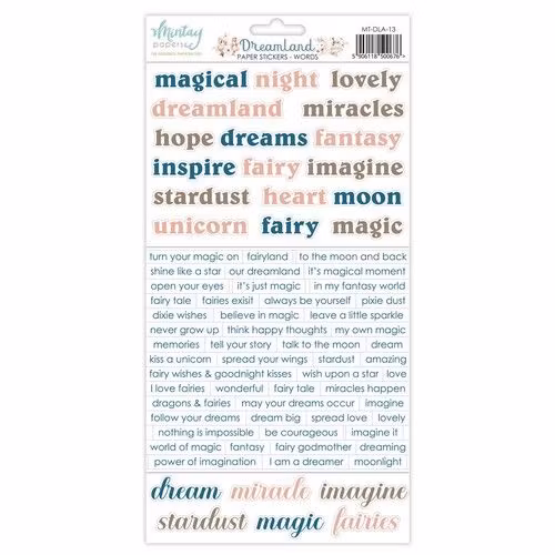 Dreamland stickers words
