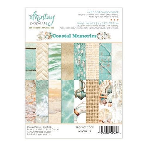 6 x 8 Add-On Paper Pad - Coastal Memories
