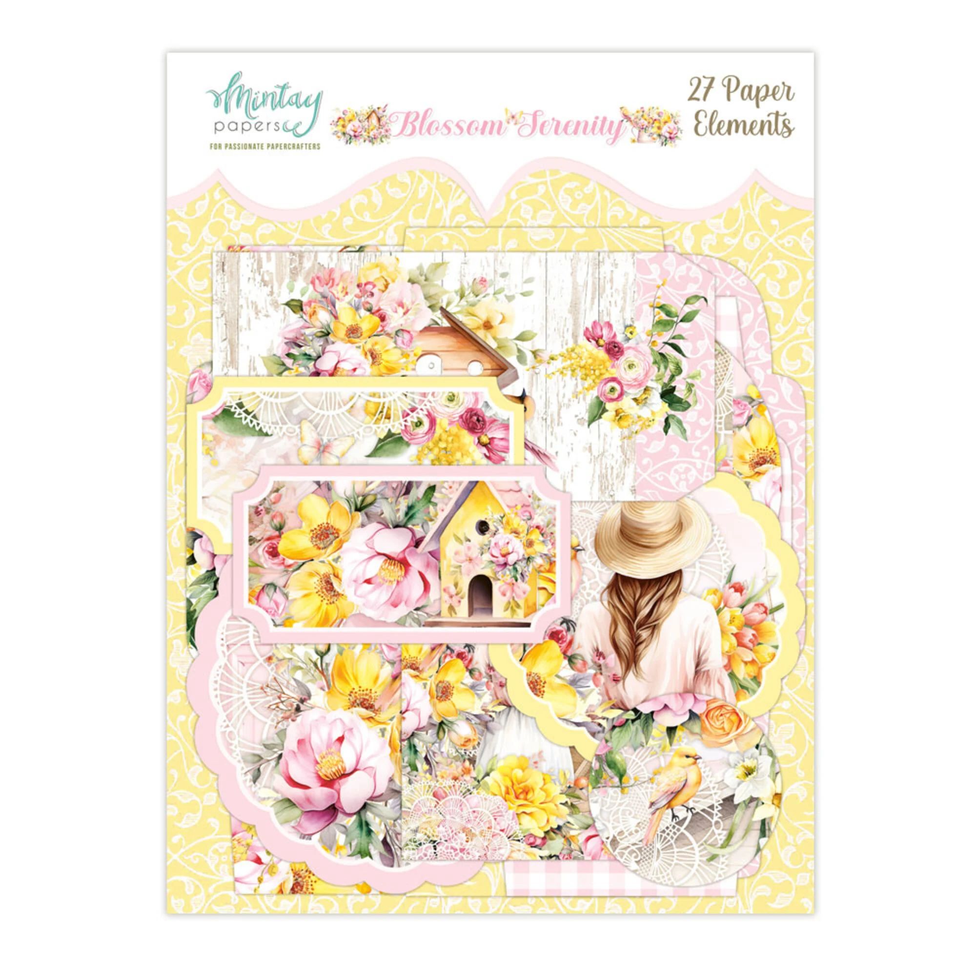 Blossom Serenity paper eements